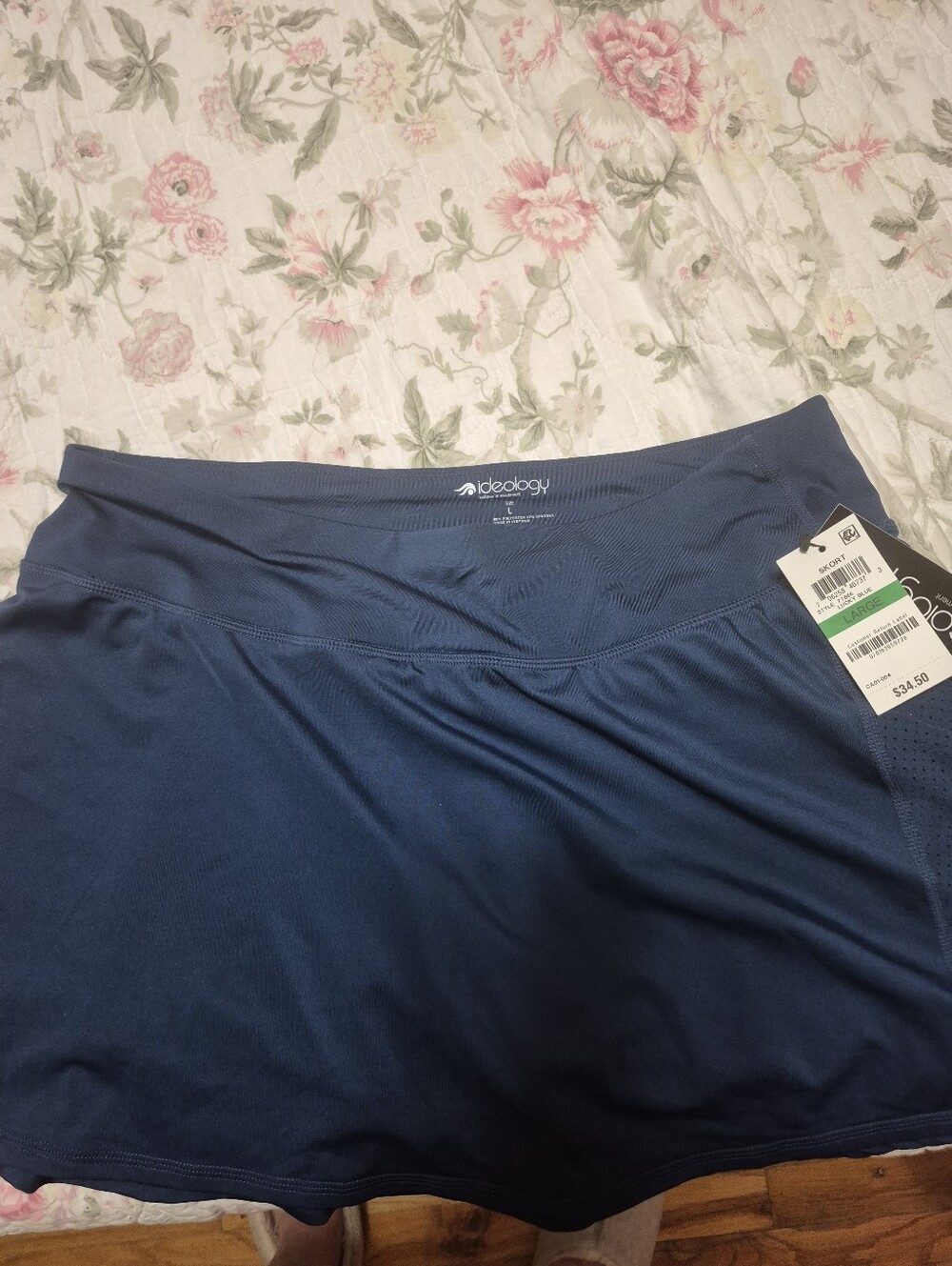 Ideology Navy Athletic Skort with Built-In Shorts